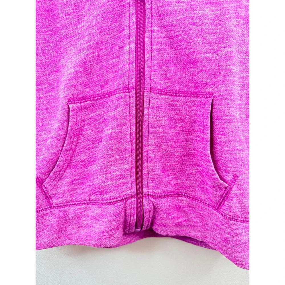 Old Navy Girls Pink Space Dye‎ Zip Up Hoodie Sweatshirt Size 8 Comfy Spring Cozy